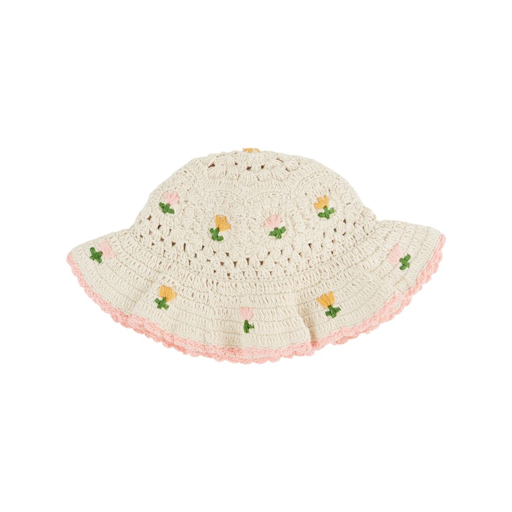 Baby Crochet Tulip Hat in Aura by Misha & Puff | Pima Cotton 