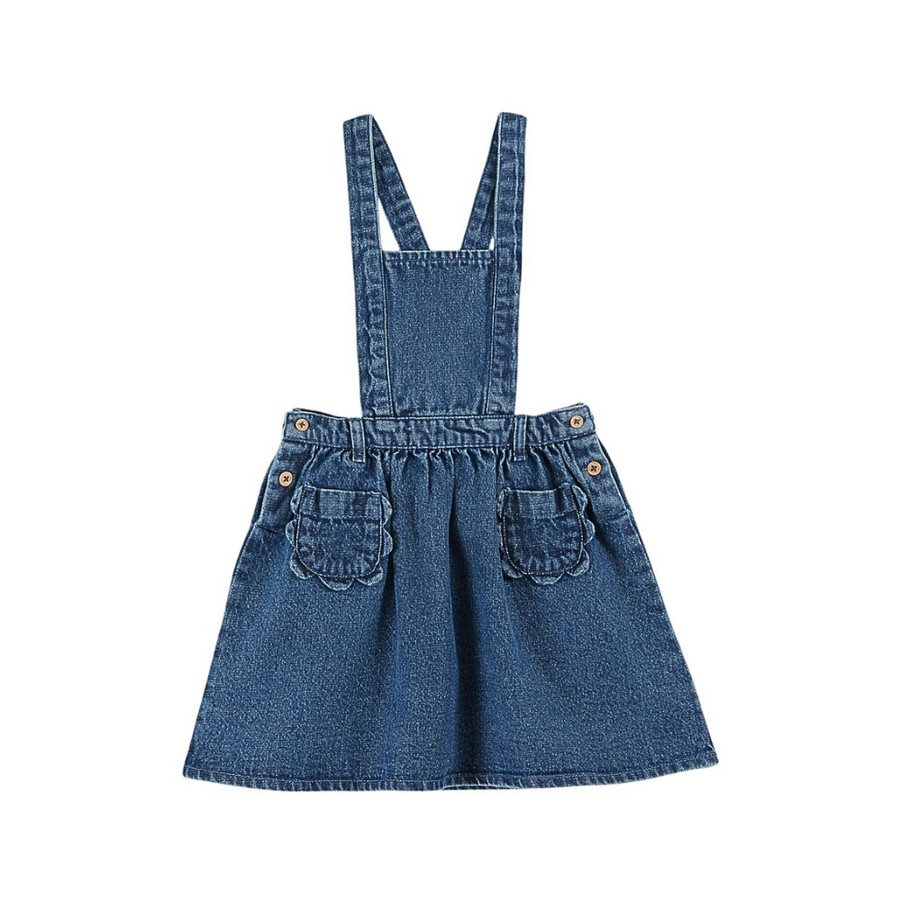 Emile et Ida Apron Dress, Denim – Tinyapple