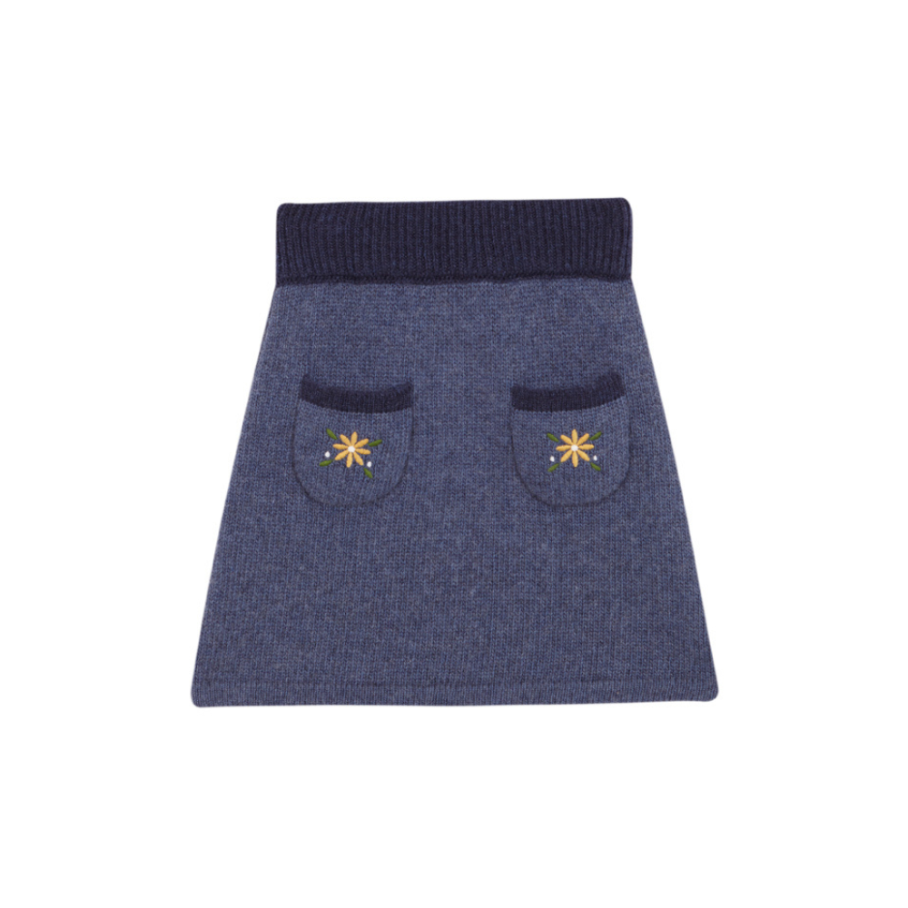 Birinit Petit Anabela knit embroidered mini skirt – Tinyapple