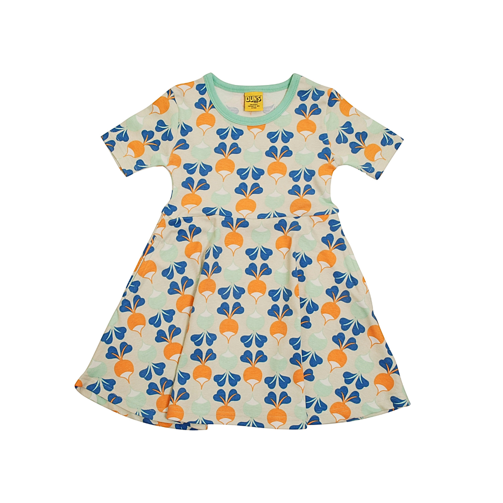 Duns Short Sleeve Skater Dress, Big Radish Hushed Green Beach Glass Taping