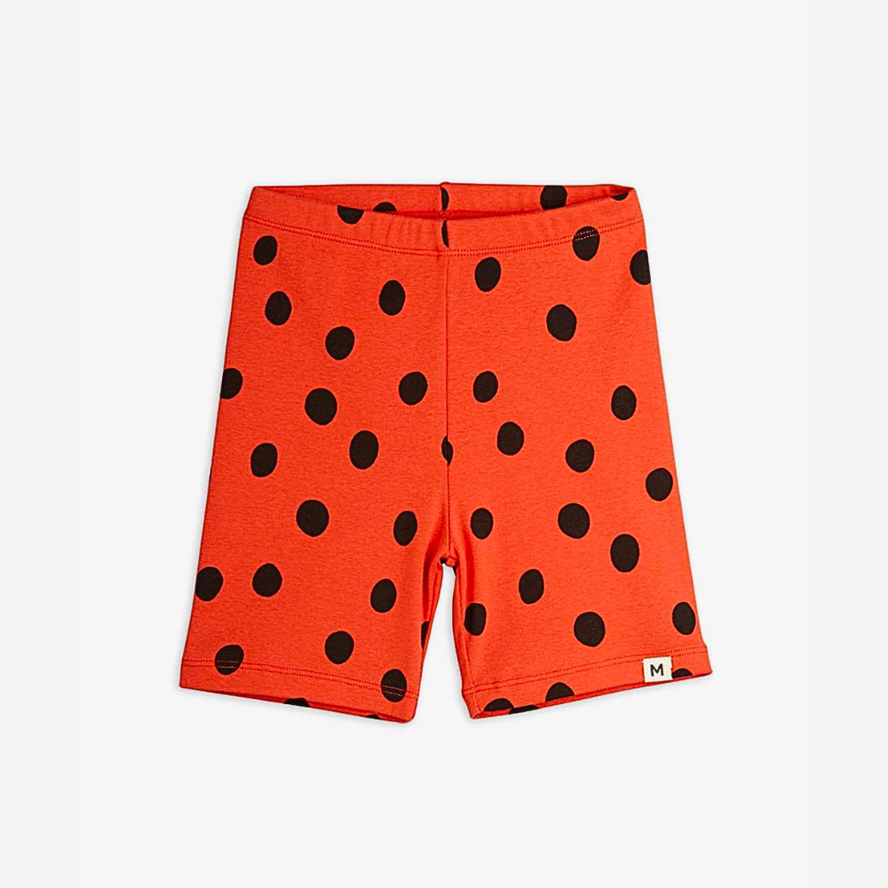 Mini Rodini Dots aop bike shorts, Red – Tinyapple