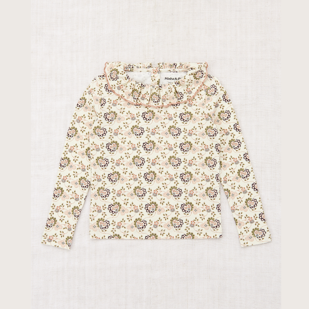misha and puff トップス パロマT 4y Misha & Puff Paloma Top, Sugar Calico Hearts – Tinyapple