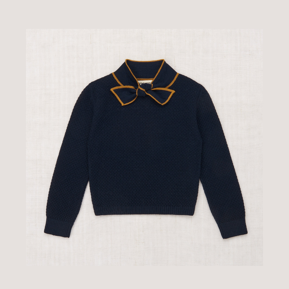 Misha & Puff Bow Scout Sweater, Ink