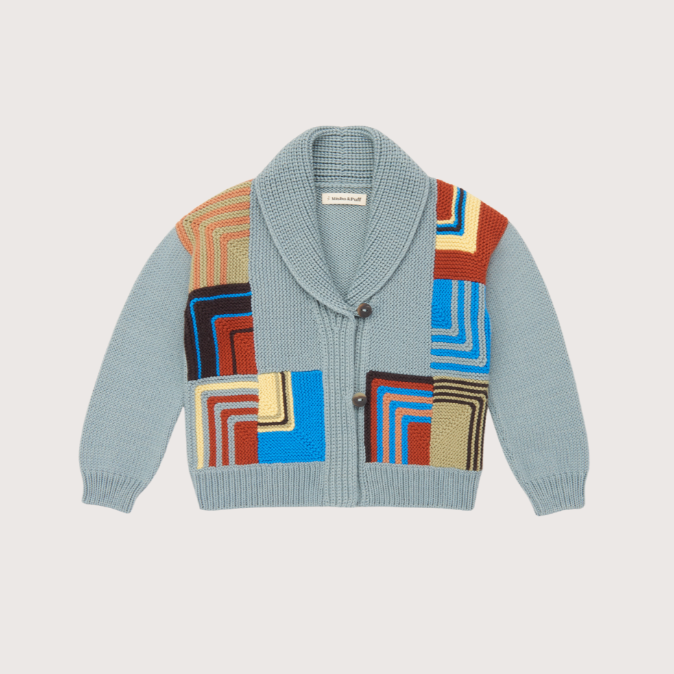 misha and puff♡Cinnamon Patchwork Misha & Puff Patchwork Crochet Sweater (XS/S) |… | Noihsaf
