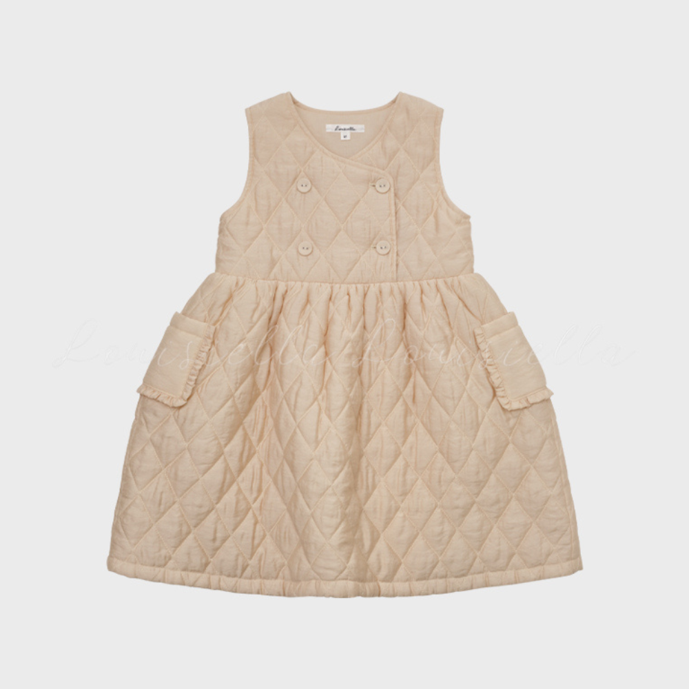 LOUISIELLA LAVIEN QUILTING DRESS (3-12Y) 4Y / N/A
