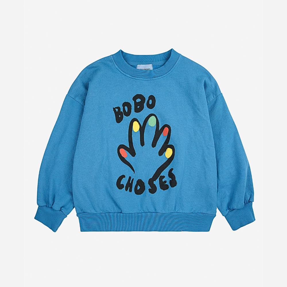 Bobo Choses High Five sweatshirt, Blue – Tinyapple