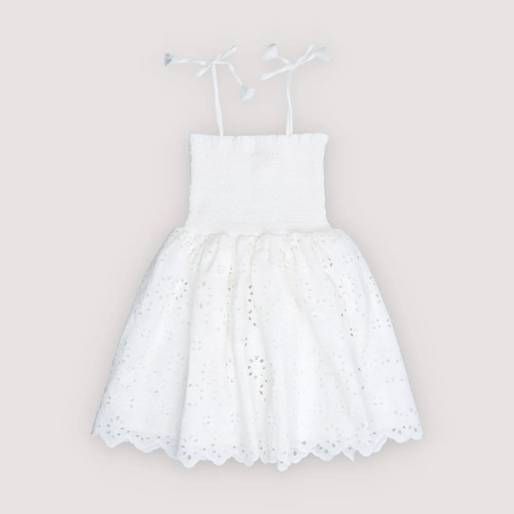 The New Society Sakura Dress, Pure Cloud – Tinyapple
