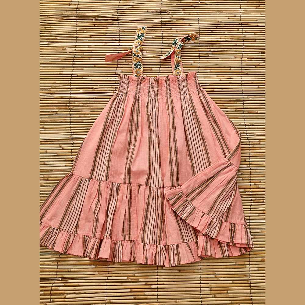 Bonjour Diary Skirt Dress, Transat Pink Stripe Bonjour Diary Skirt Dress, Transat Pink Stripe