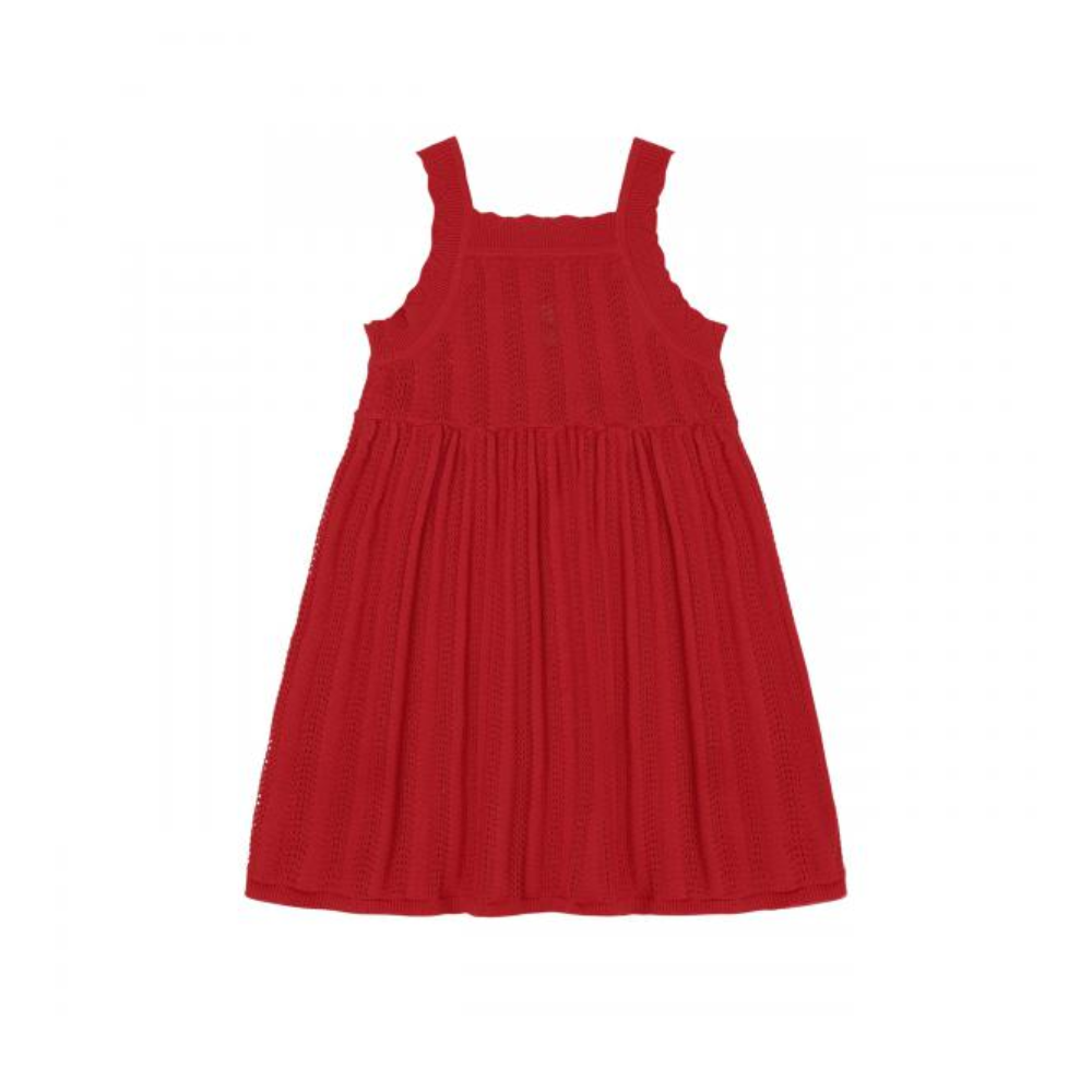 little red summer dress Red Halter Midi Casual Summer Dress with Pockets Winterberry Red / XSmall