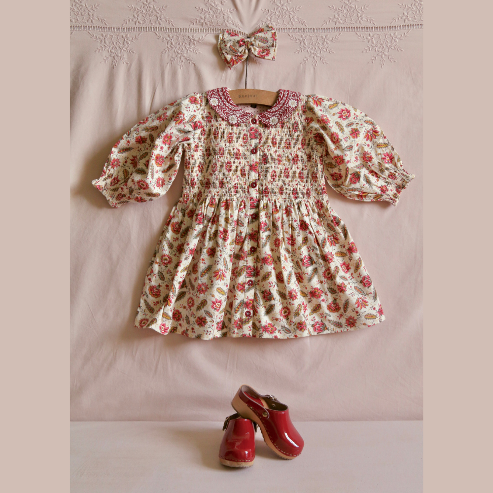 Bonjour Diary Retro Tunique 本物 6y ワンピース Bonjour Diary Retro