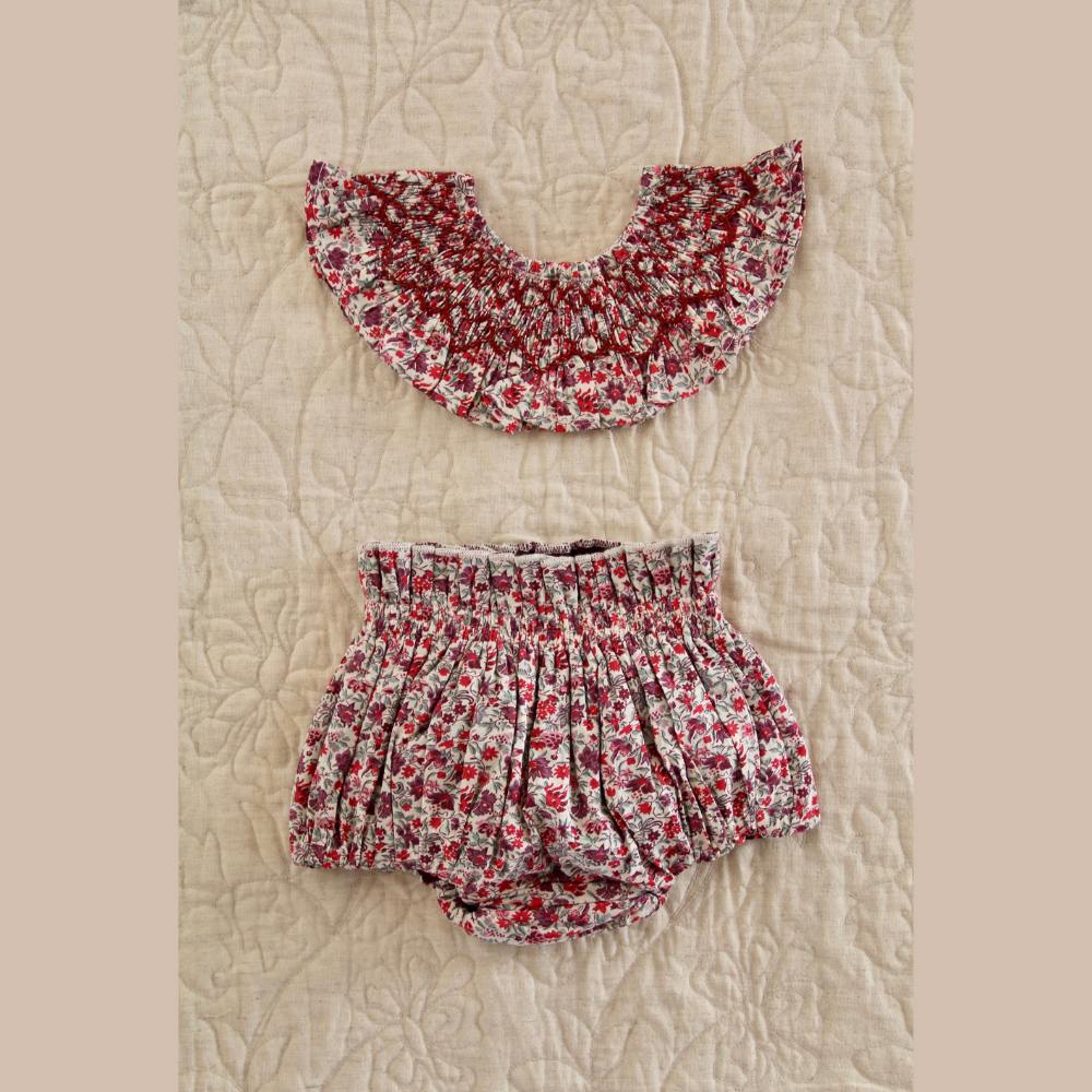 Bonjour Diary Baby Reversible bloomer Flowers field print – Tinyapple