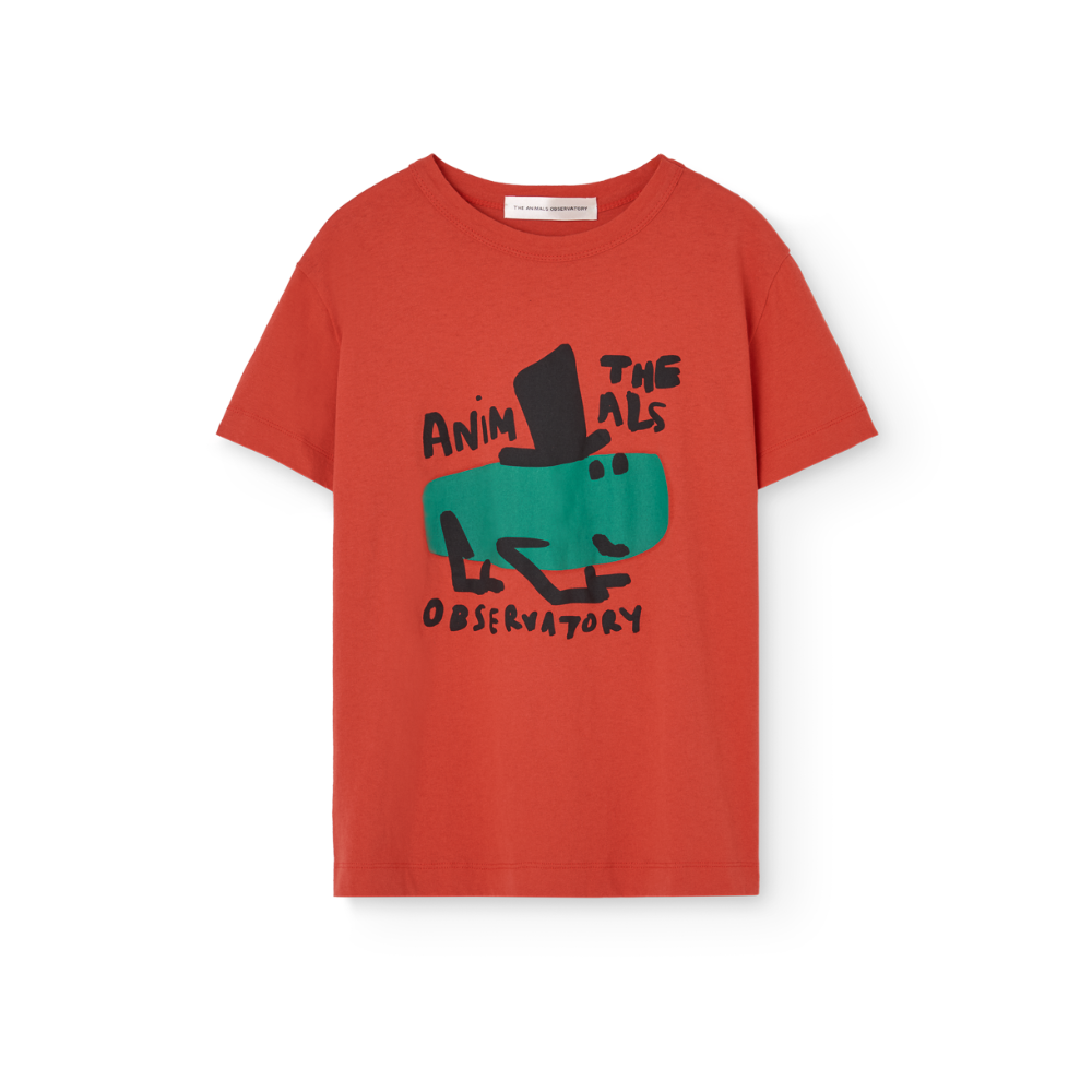 The Animals Observatory Rooster Kid T-Shirt, Red – Tinyapple