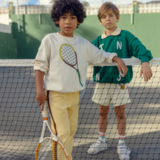 Mini Rodini Tennis Sp Sweatshirt, Off White for kids