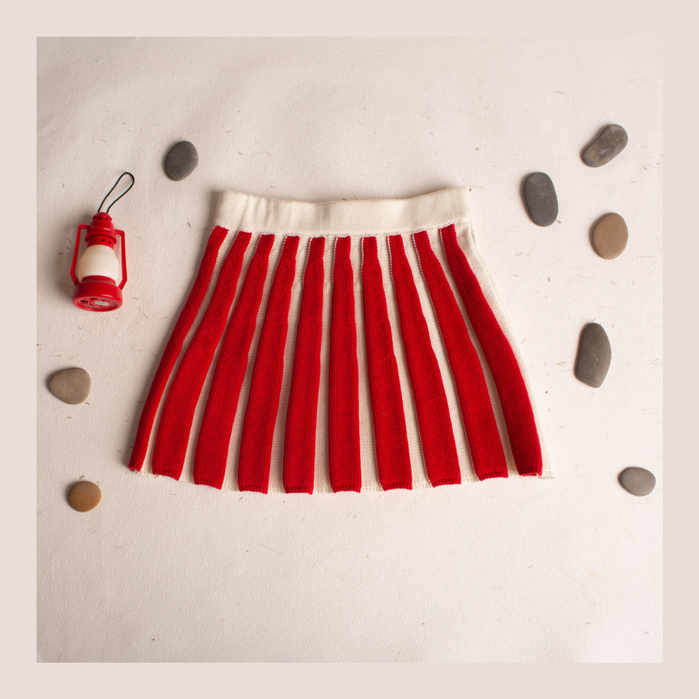 Birinit Petit Mini Skirt Red Stripe