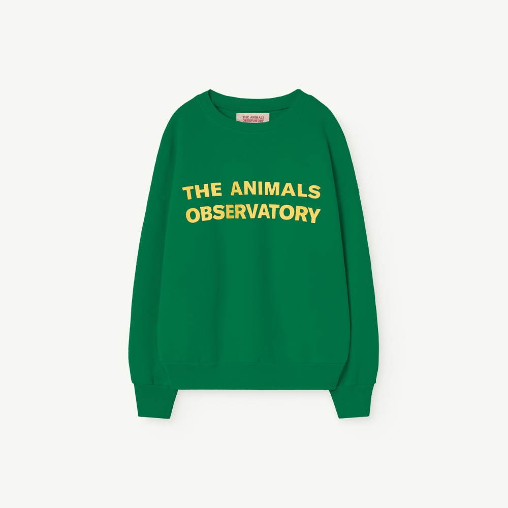 The Animals Observatory Leo Kids Sweatshirt, Green