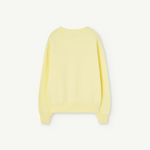 The Animals Observatory Bear Kids Sweatshirt, Soft Yellow Back