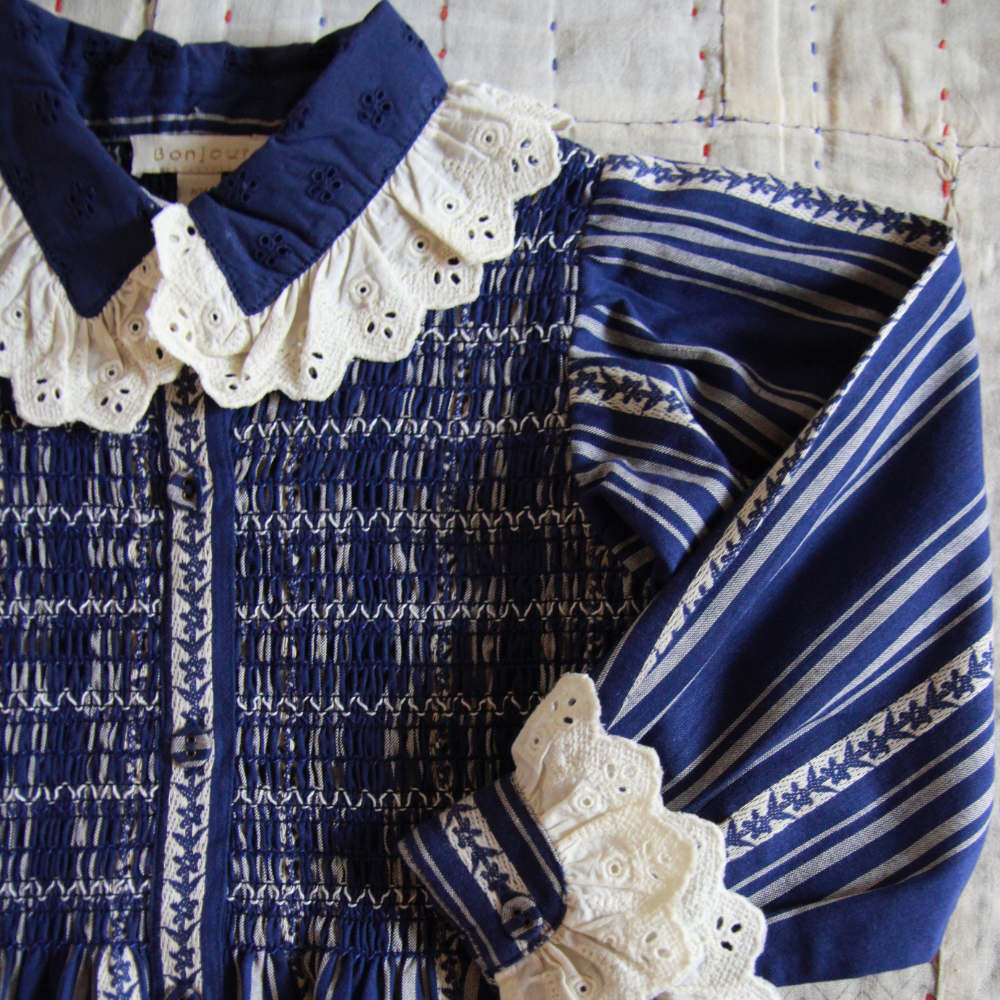 LILI et NENE キッズ BONJOUR 2024SS KIDS TUNIQUE Denim 8A