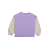 Tinyapple | FW23 Wynken | Panel Sweatshirt | Lilac/Cool Grey