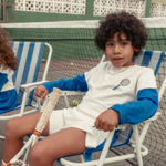 Mini Rodini Tennis Sp Grandpa Shirts, White for kids