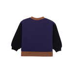 Wynken Panel Sweatshirt, Brune/Black/Navy