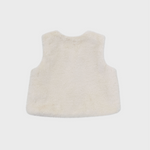 Louisiella Baby Eternel Fur Vest, Natural Back