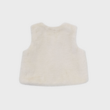 Louisiella Baby Eternel Fur Vest, Natural Back