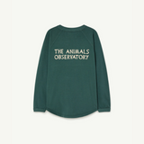 The Animals Observatory Anteater Kid T-Shirt, Dark Green Back