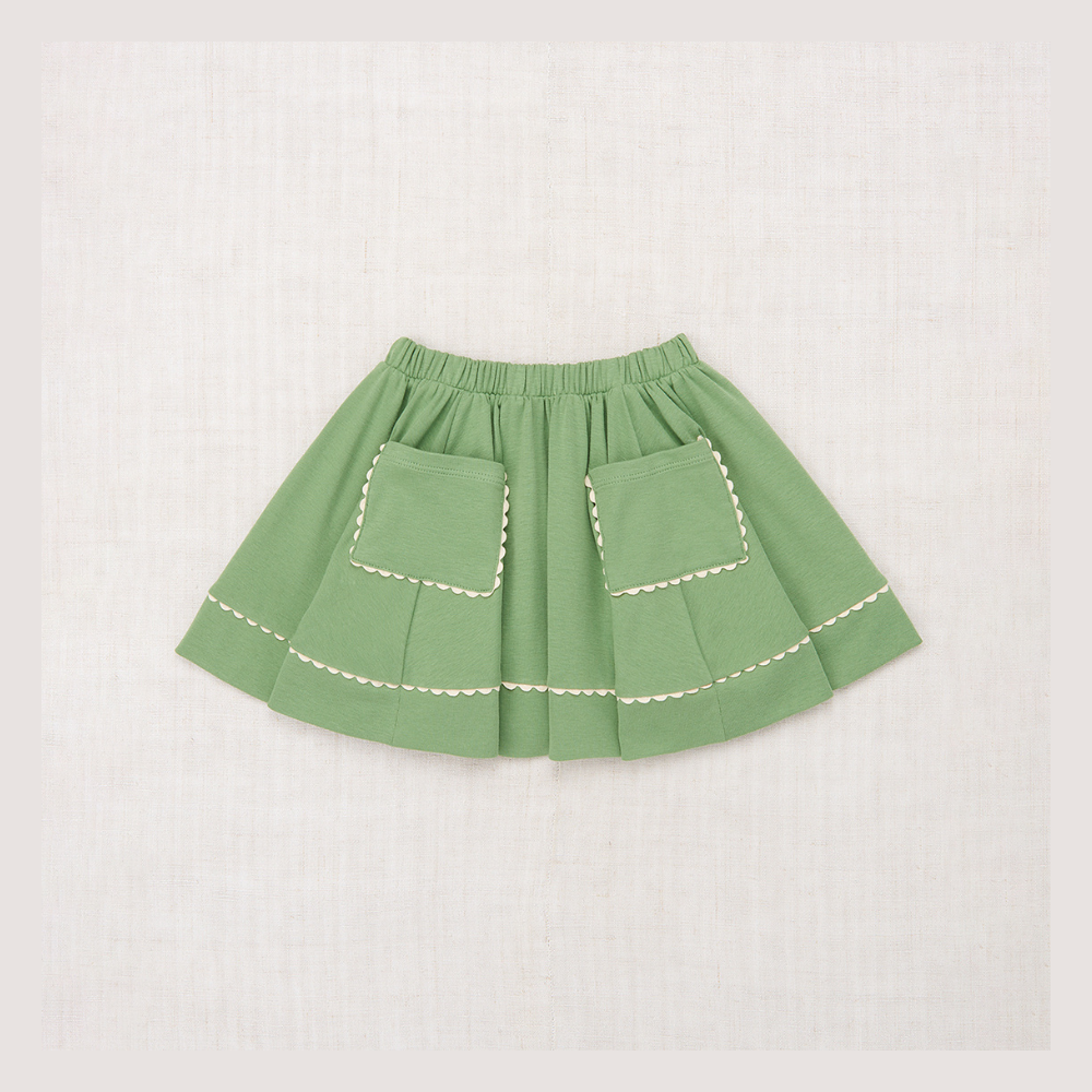 Misha & Puff Rickrack Circle Skirt, Jadeite - Tinyapple