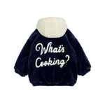 Buy Mini Rodini What's Cooking Faux Fur Jacket, Chapter 1, Navy