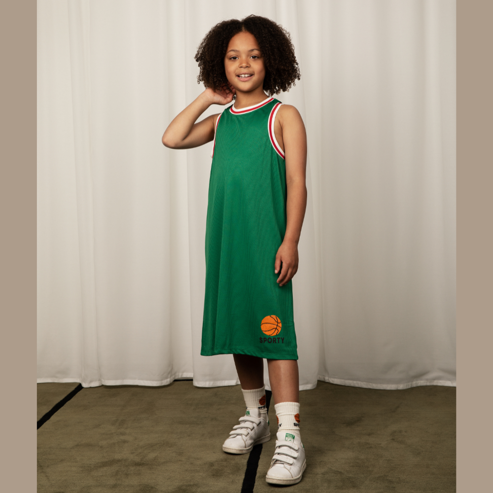 mini rodini basketball dress Mini Rodini dress Hike Red girls