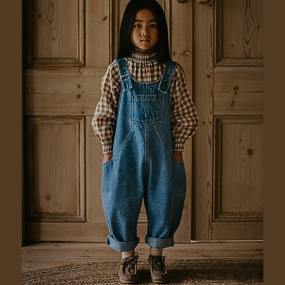 The Oversized Denim Dungaree – The Simple Folk