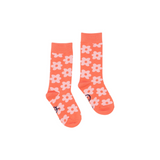 Tinyapple | FW23 Wynken | Flower Sock, Deepsun/Palepink