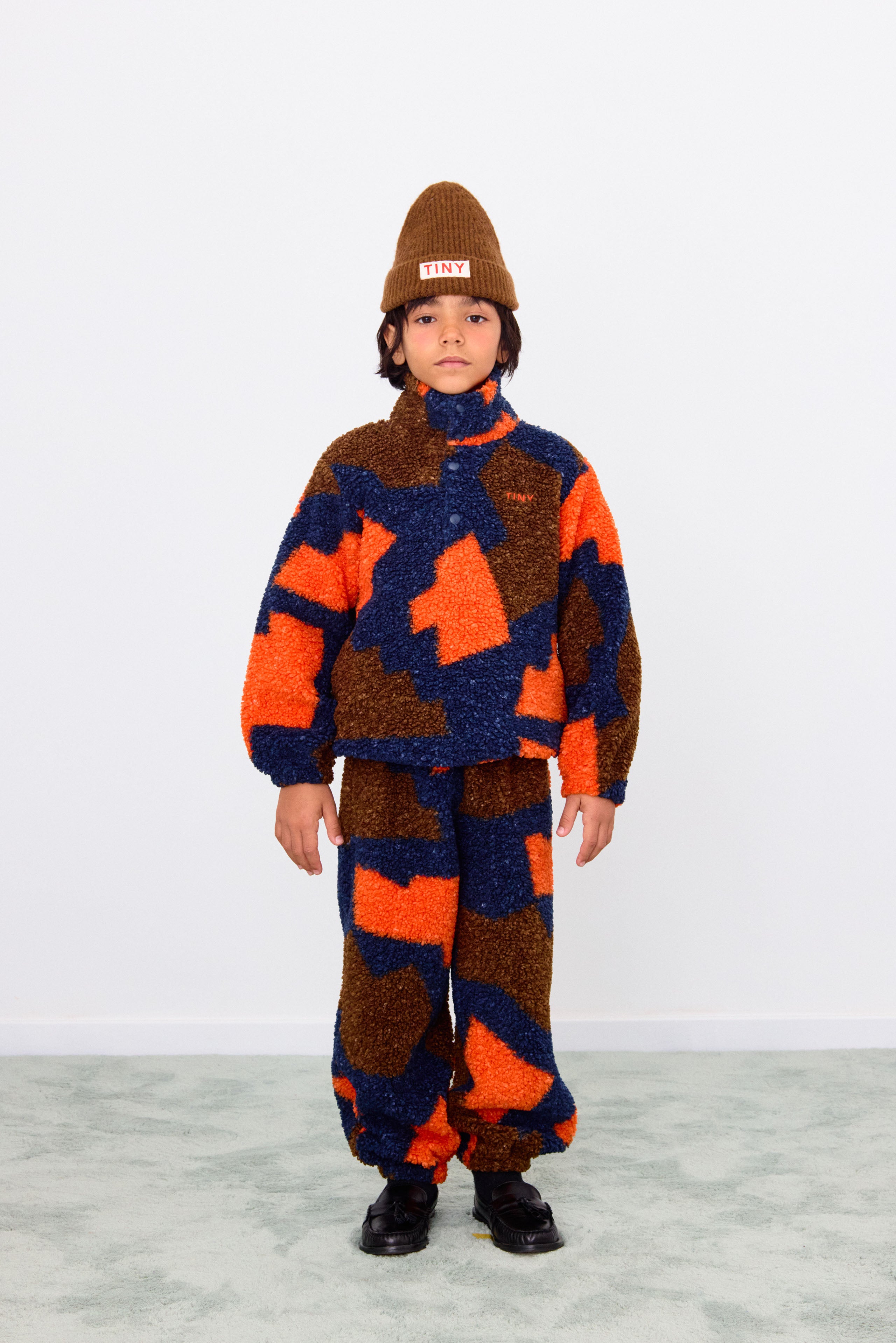 Tinycottons Abstract Sherpa Sweatshirt, Summer Red – Tinyapple