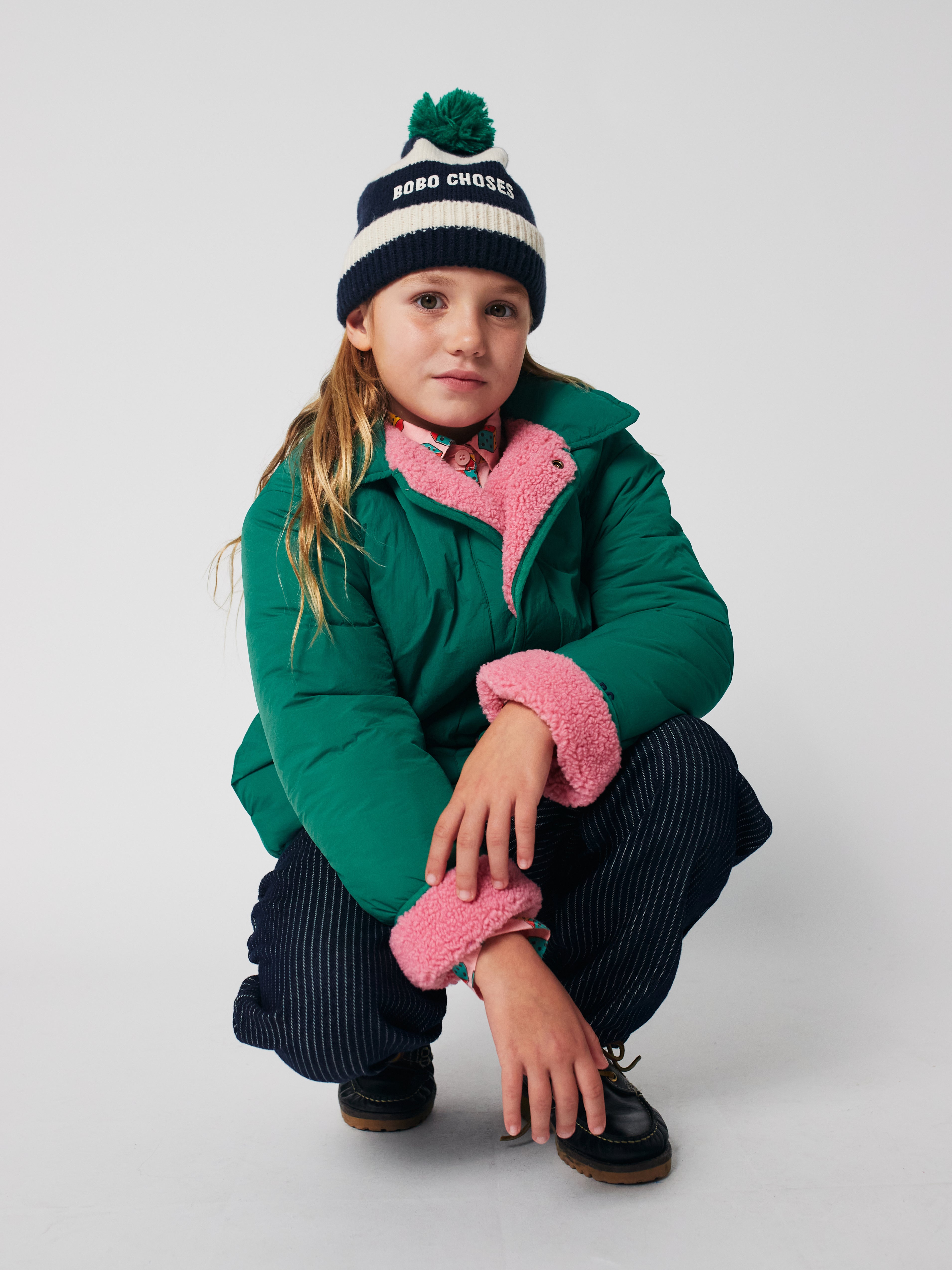 Bobo Choses Clover reversible sheepskin jacket, Green – Tinyapple