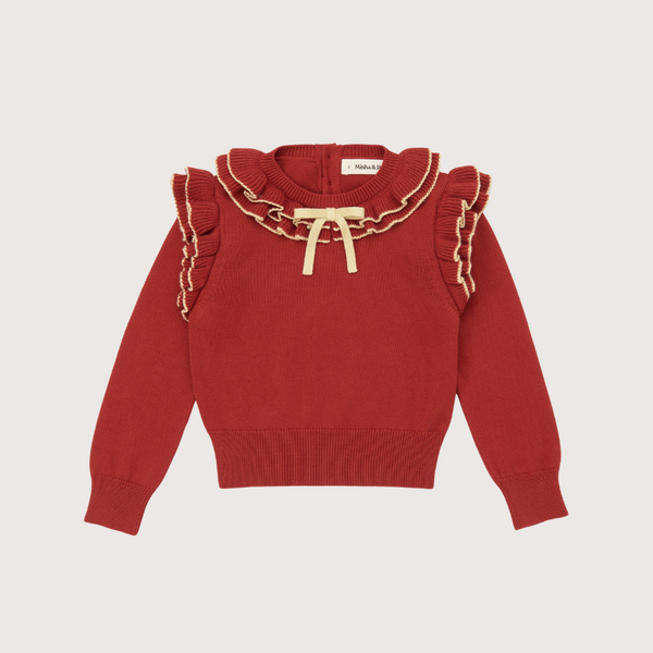 Misha & Puff Long Sleeve Cotswolds Ondine Top, Garnet – Tinyapple Misha & Puff Long Sleeve Cotswolds Ondine Top, Garnet – Tinyapple