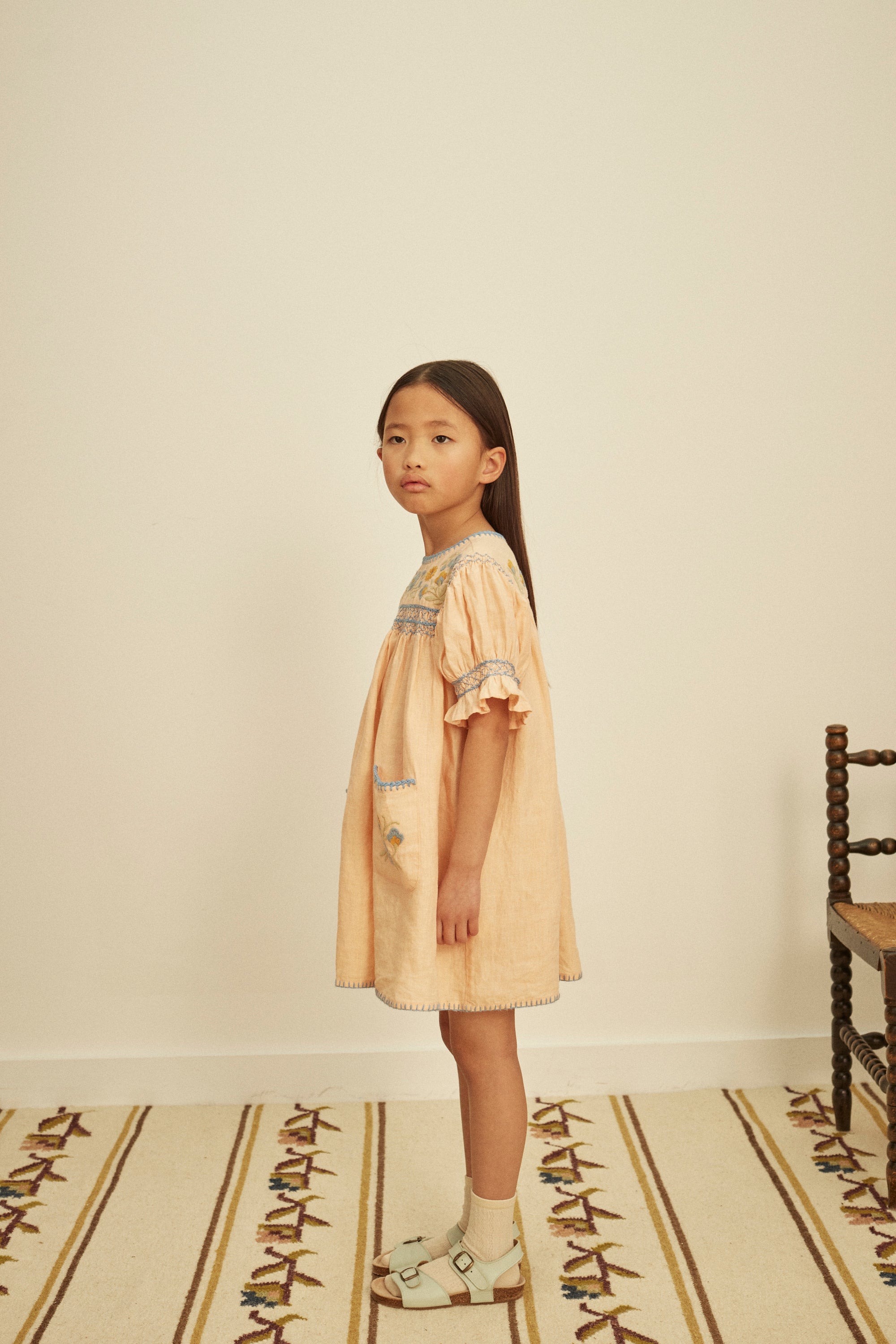 【 Apolina 】 DORA DRESS - SATIN PINK 3-5y Apolina Dora Dress, Satin Pink – Tinyapple