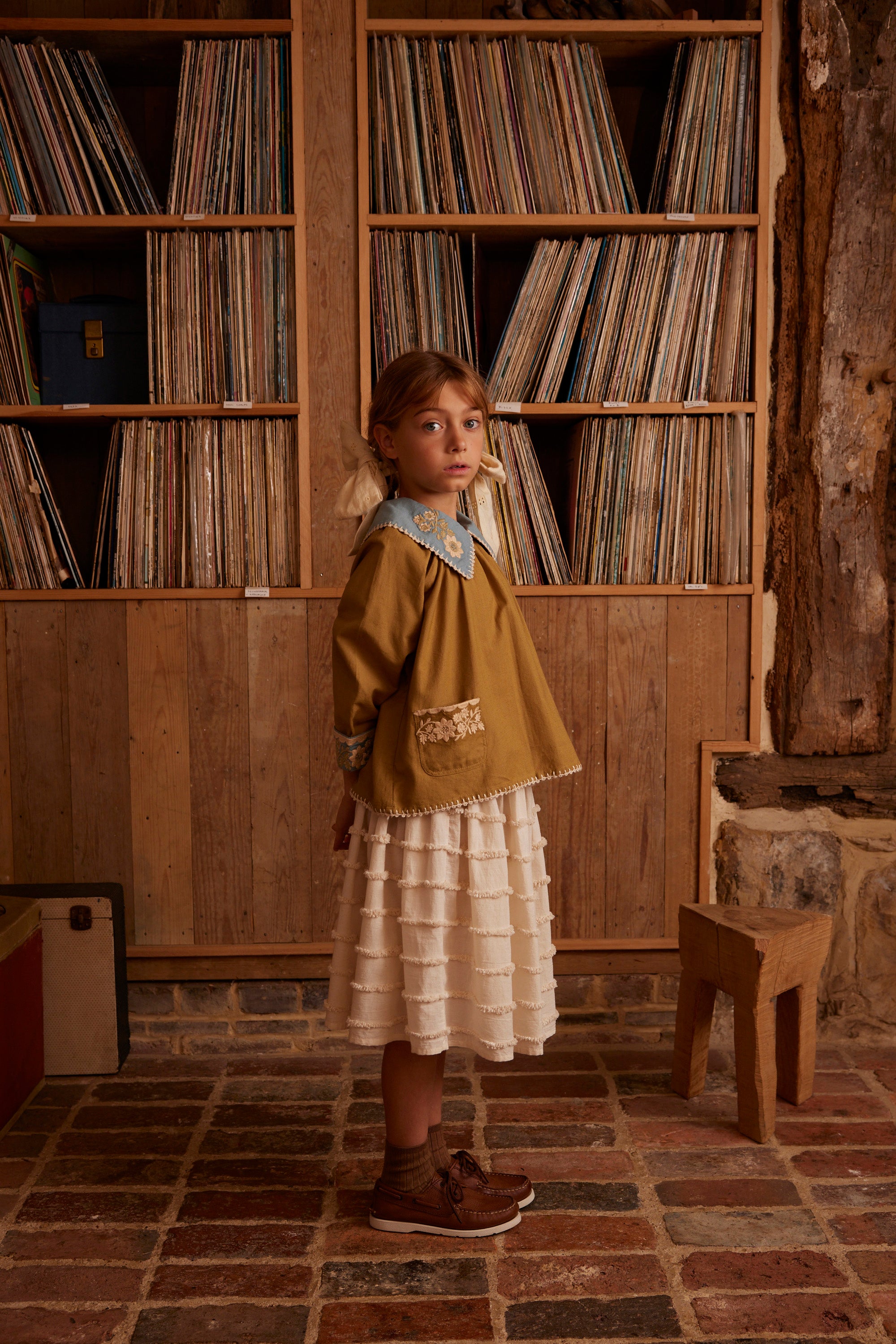 Apolina Myra Blouse, Dried Moss – Tinyapple