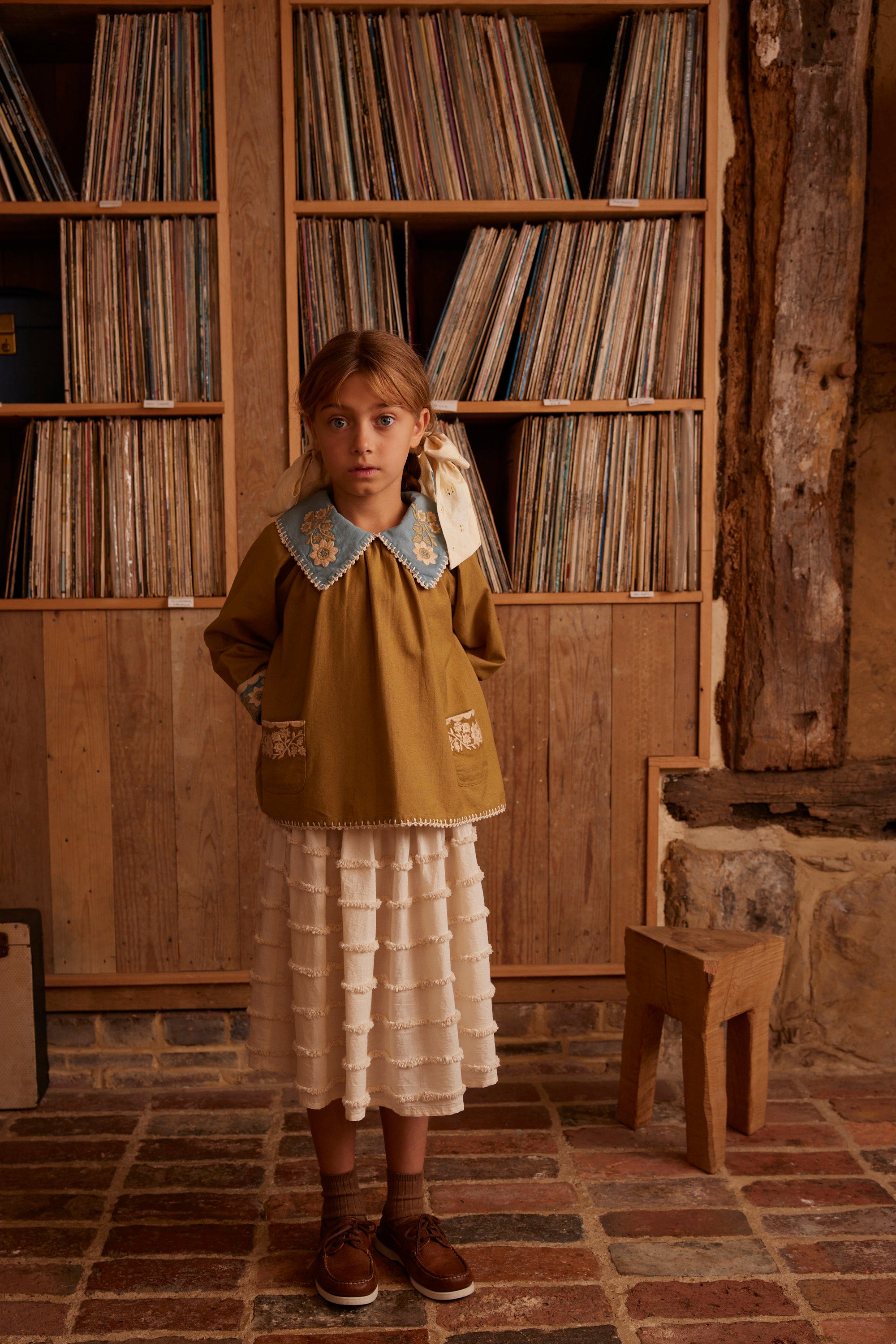 Apolina Myra Blouse, Dried Moss – Tinyapple