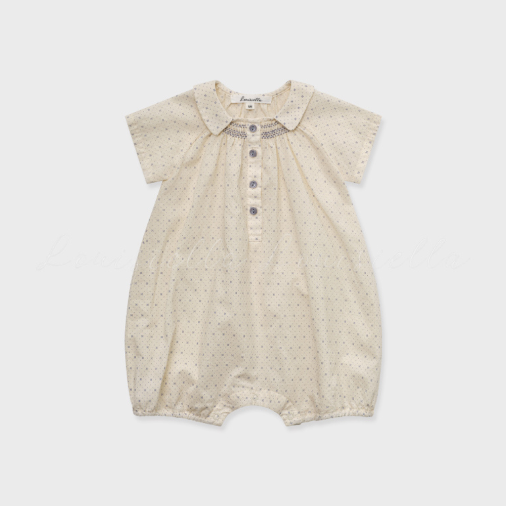 Louisiella Baby Adier Smocking Romper, Blue – Tinyapple