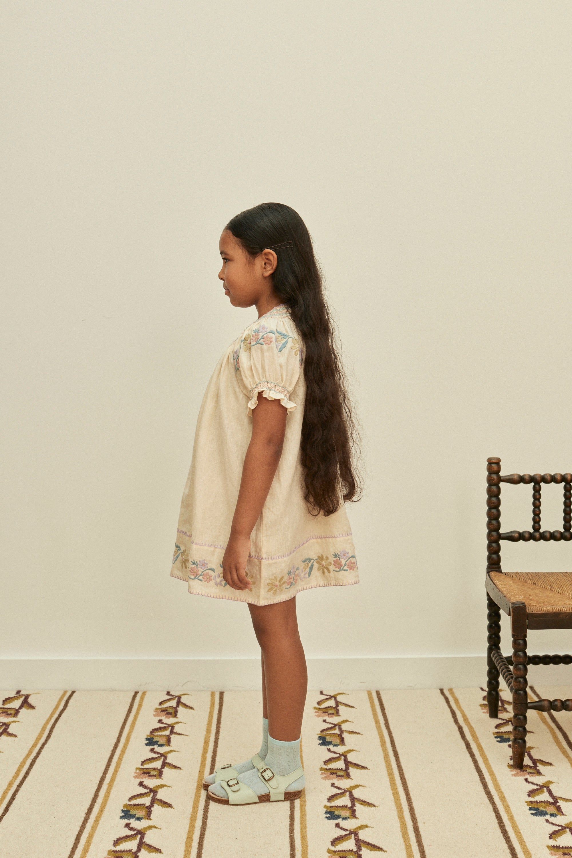 Apolina Verna Smock Dress, Cream – Tinyapple
