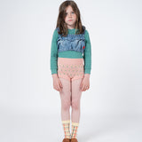 Pink Flowers Knitted Culotte for girls