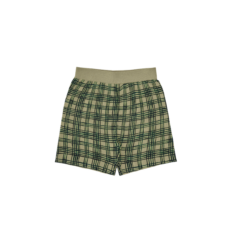 FUB Printed Shorts, Khaki/Deep green