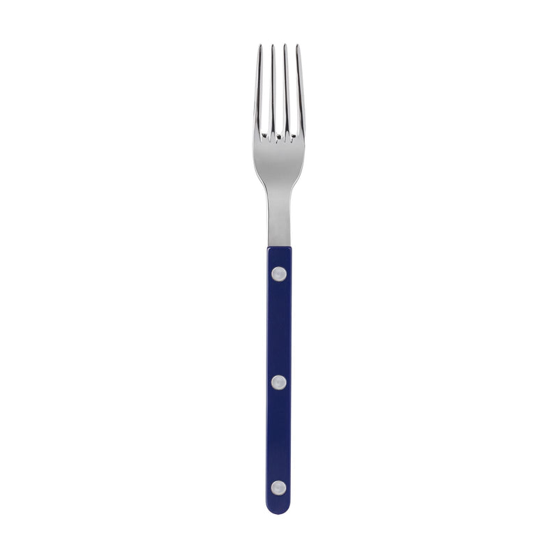 Bistrot Shiny Solid Salad Fork, Navy