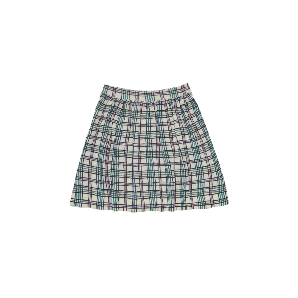 FUB Printed Skirt, Multi Check
