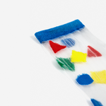 Bobo Choses Geometric Colors transparent short socks