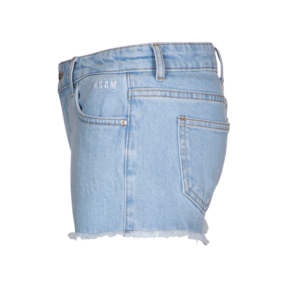 Buy MSGM Denim Shorts, Denim Blue - Tinyapple