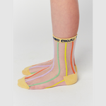 Bobo Choses Color Stripes transparent short socks - Tinyapple