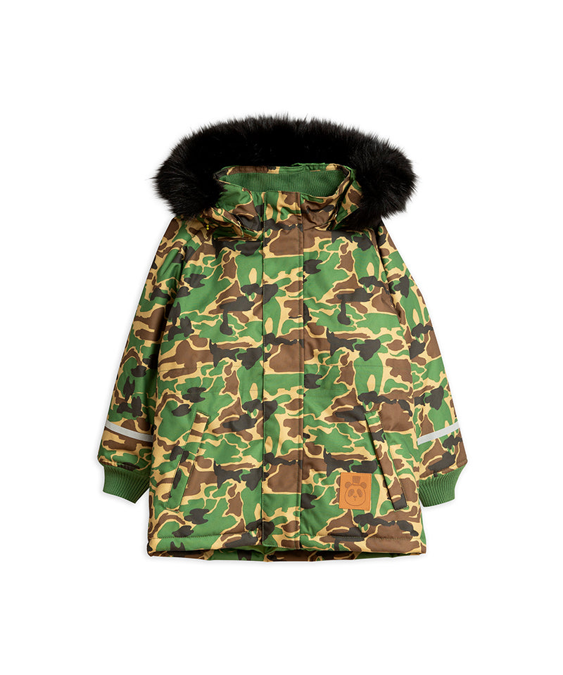 Mini Rodini K2 Camo Parka, Green