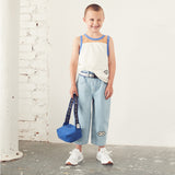 Wynken Highline Vest, Blue/Cloud/Caramel for kids