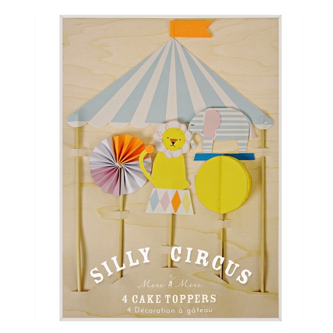SILLY CIRCUS CAKE TOPPERS(45-1629)
